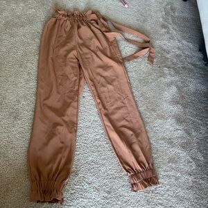 Shein high waisted scrunch waist and ankle detail